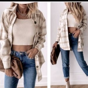 The Prettiest Tan Flannel On Poshmark